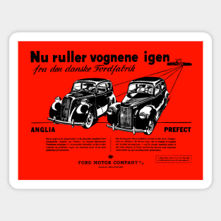 FORD ANGLIA AND PREFECT - Dutch advert Magnet